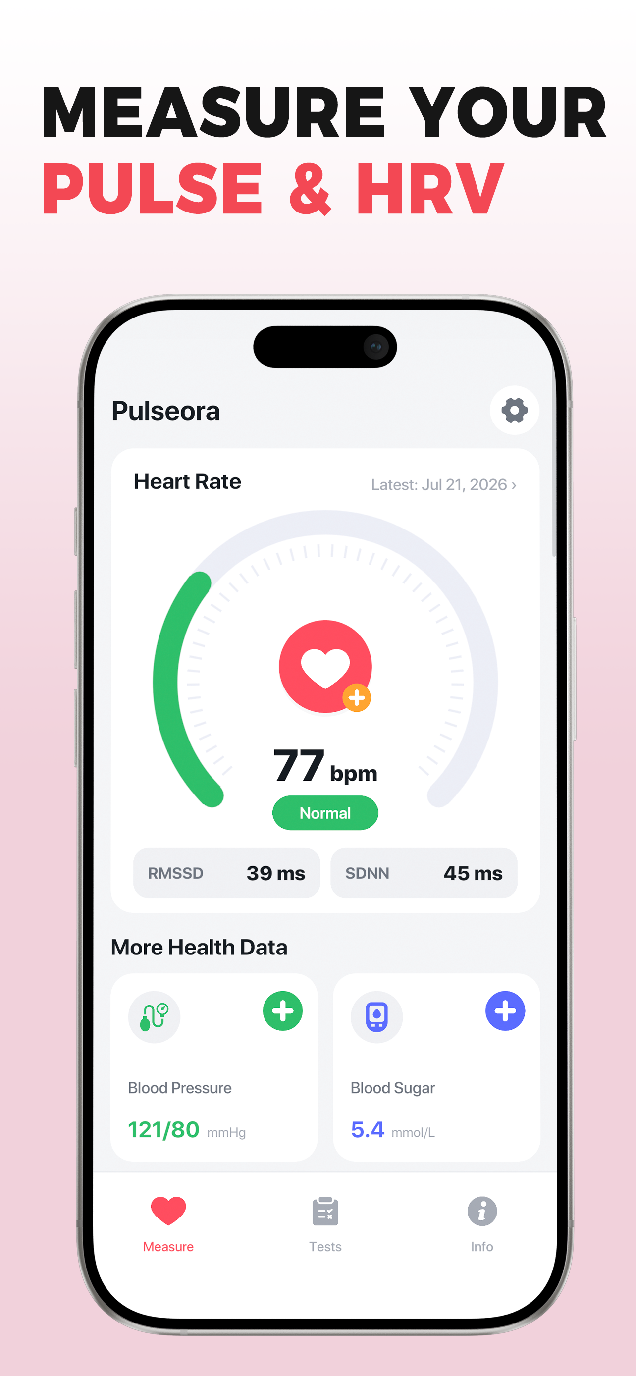 Pulse and HRV in Pulseora